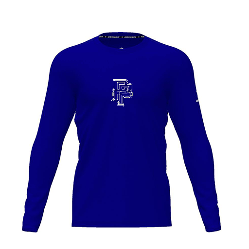 [FTLCDFRY-YXS-LOGO3] Dri Fit Performance T-Shirt (Youth XS, Royal, Logo 3, Long Sleeve)
