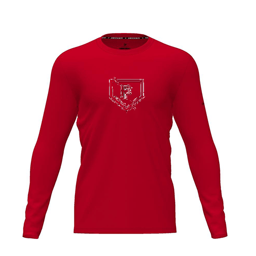 [FTLCDFRD-YXS-LOGO1] Dri Fit Performance T-Shirt (Youth XS, Red, Logo 1, Long Sleeve)