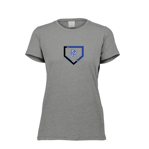 [FTSCUBGY-FAXS-LOGO1] Decker Women's Tri-Blend T-Shirt - Short Sleeve (Female Adult XS, Gray, Logo 1)