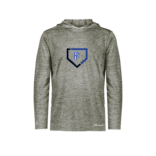 [FOLHCGGY-AS-LOGO1] Men's Charge Hoodie (Adult S, Gray, Logo 1)