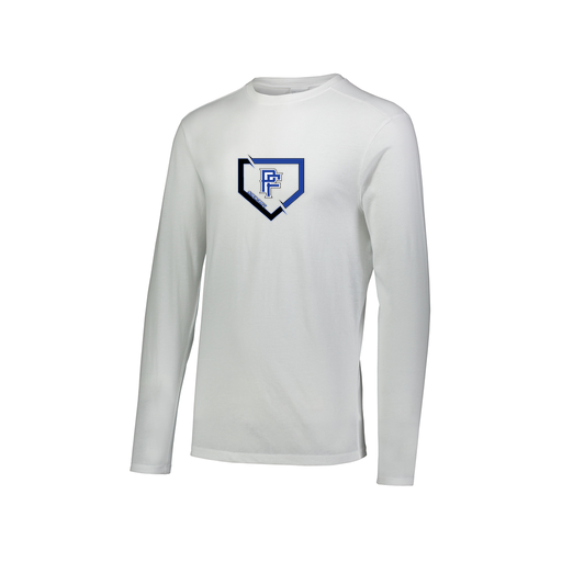 [FTLCUBWH-AXS-LOGO1] Decker Men's Tri-Blend T-Shirt - Long Sleeve (Adult XS, White, Logo 1)