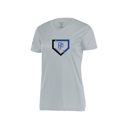 [222820.099.S-LOGO1] Ladies Movement Dri Fit Shirt (Female Adult S, Silver, Logo 1)