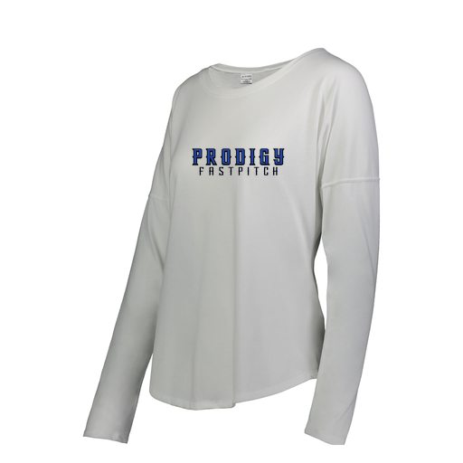 [FTLCUBWH-FAS-LOGO2] Decker Women's Tri-Blend T-Shirt - Long Sleeve (Female Adult S, White, Logo 2)